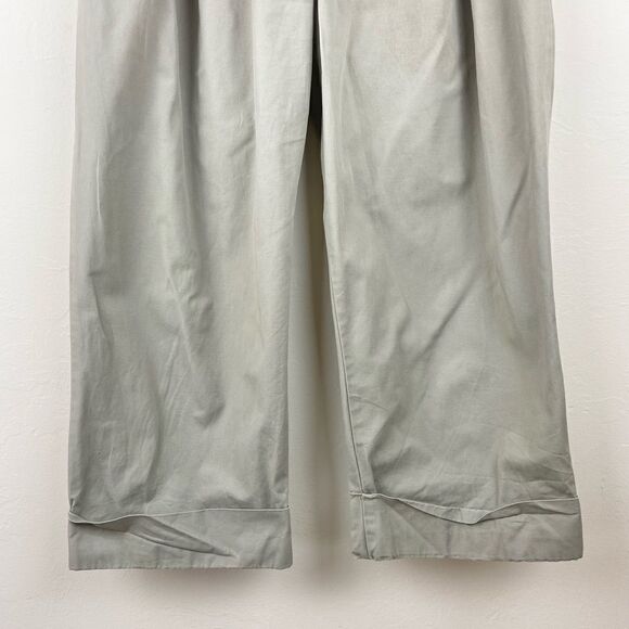 H&M Tie-Waist Olive Flood Pants - Picture 4 of 7